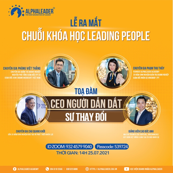 Lễ ra mắt Chuỗi khóa học Leading People & Tọa đàm: CEO-Người dẫn dắt sự thay đổi